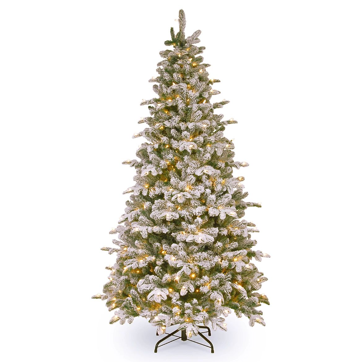 National Tree Co. 6.5 ft. Snowy Everest Fir Medium Artificial Christmas Tree with Clear Lights | Kohl's