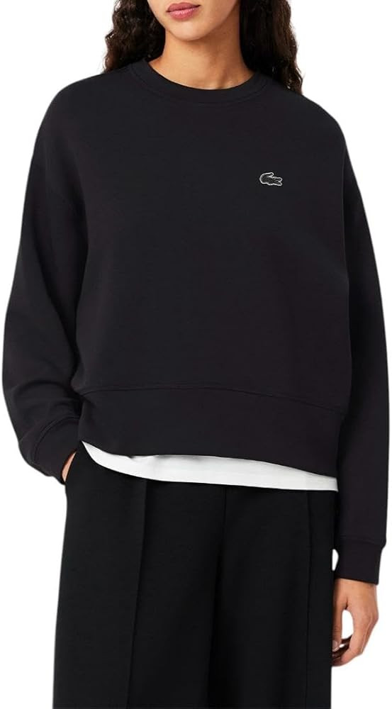 Lacoste womens Back Print Oversized Sweatshirt | Amazon (US)