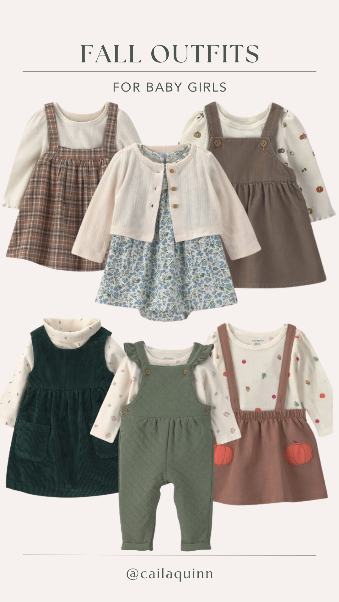 Fall outfits for baby girls from Carter's! 

 #LTKSeasonal #LTKBaby #LTKKids