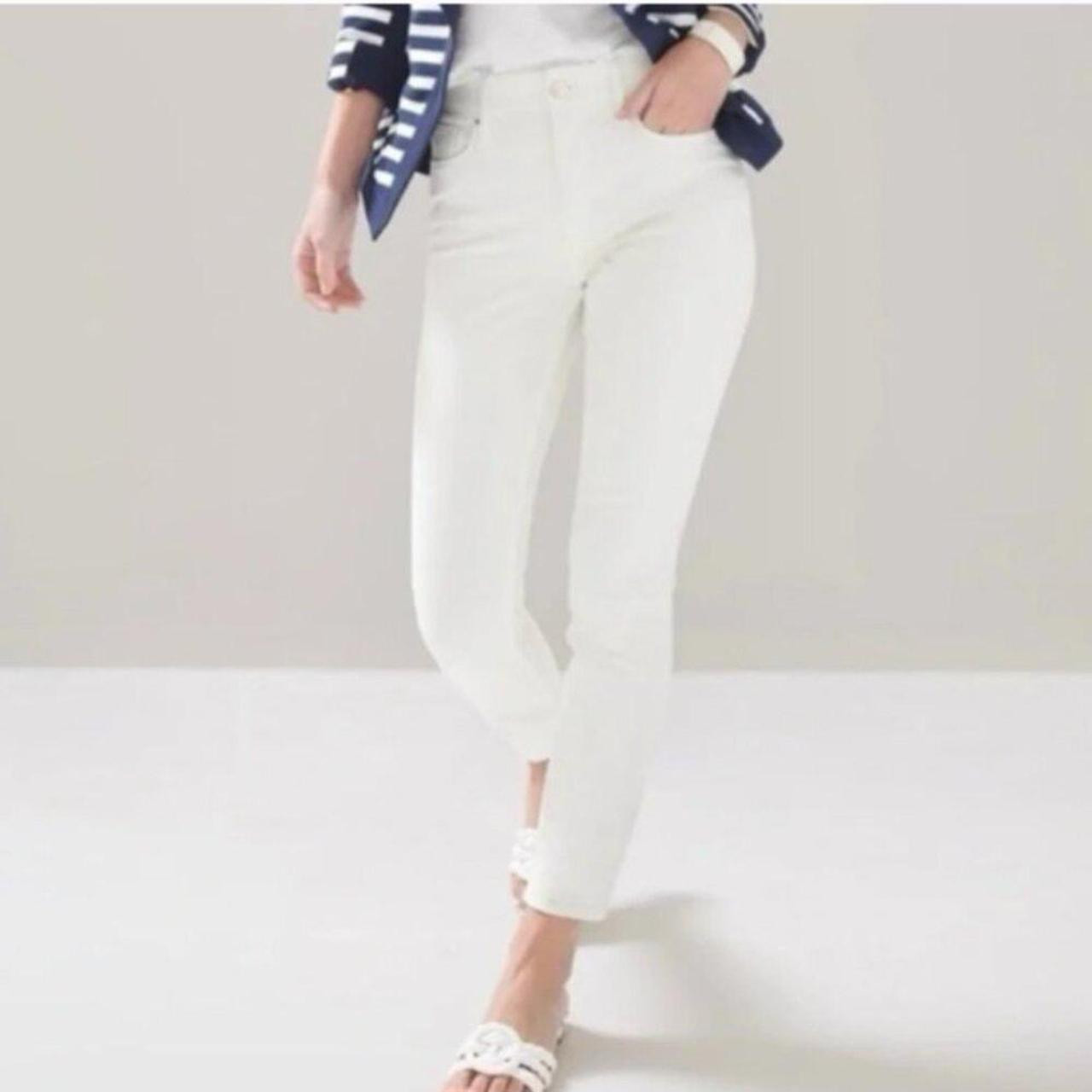 White House Black Market Women's Jeans - White | Depop US