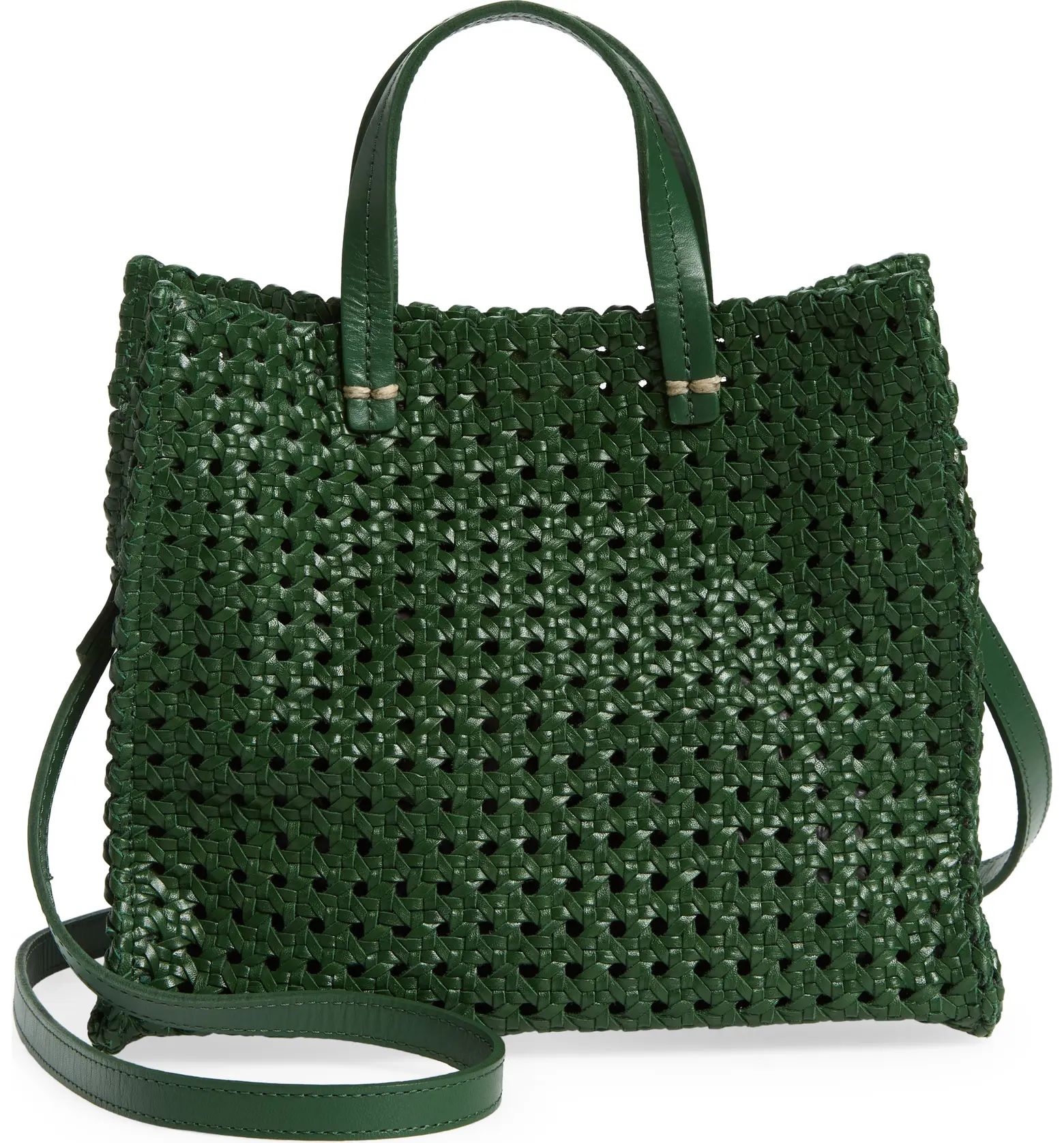 Petit Simple Woven Leather Tote | Nordstrom