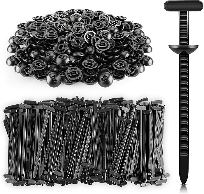AUTOKAY 200 Pcs Nylon Universal Cable Tie Buckle Zip Tie, Car Strap Style Zip Ties, Plastic Push ... | Amazon (US)
