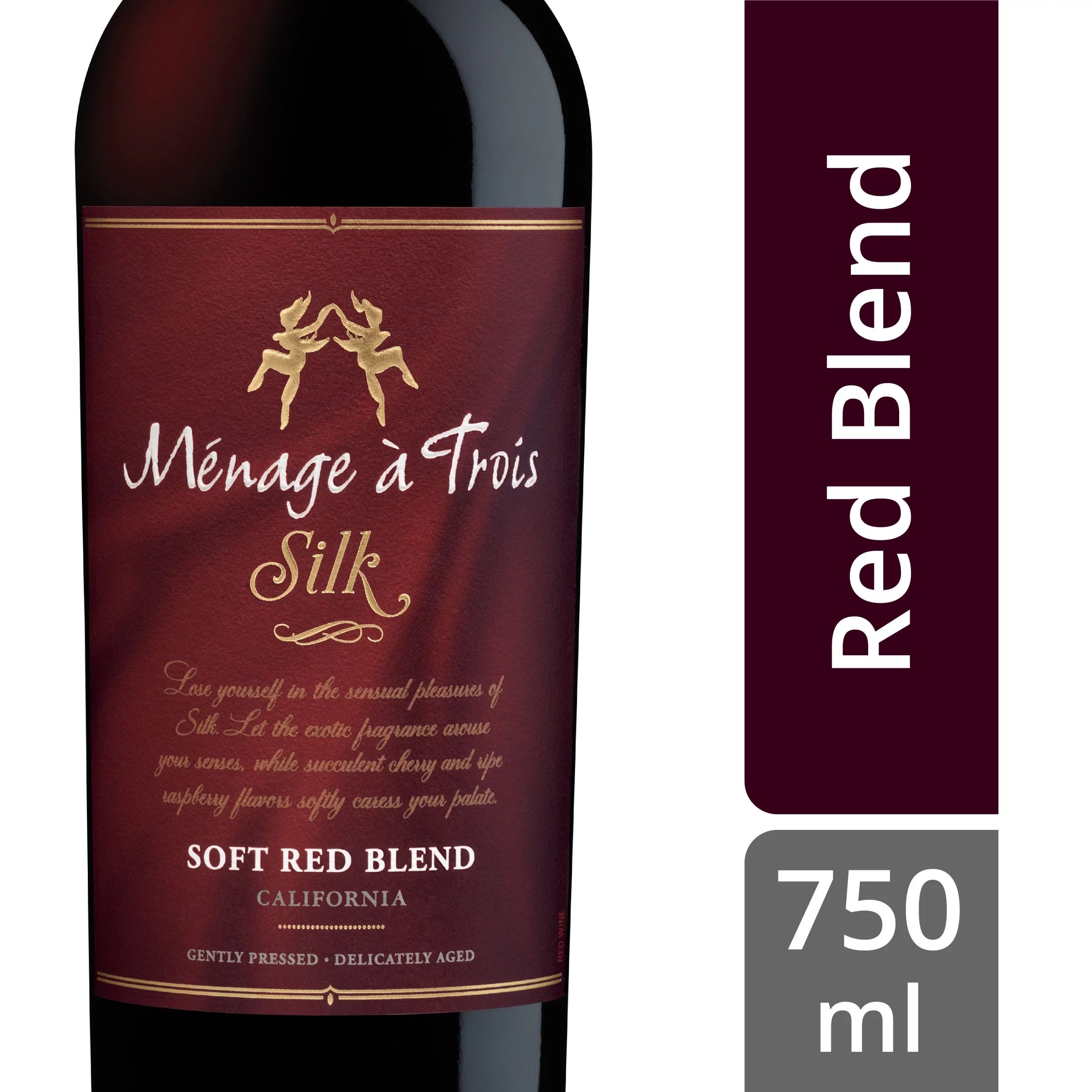 Menage a Trois Soft Red Blend Wine, 750mL - Walmart.com | Walmart (US)