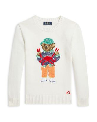 Boys' Polo Bear Cotton Sweater - Little Kid, Big Kid | Bloomingdale's (US)