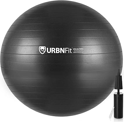 URBNFit Exercise Ball (Multiple Sizes) for Fitness, Stability, Balance and Yoga Ball. Workout Gui... | Amazon (US)