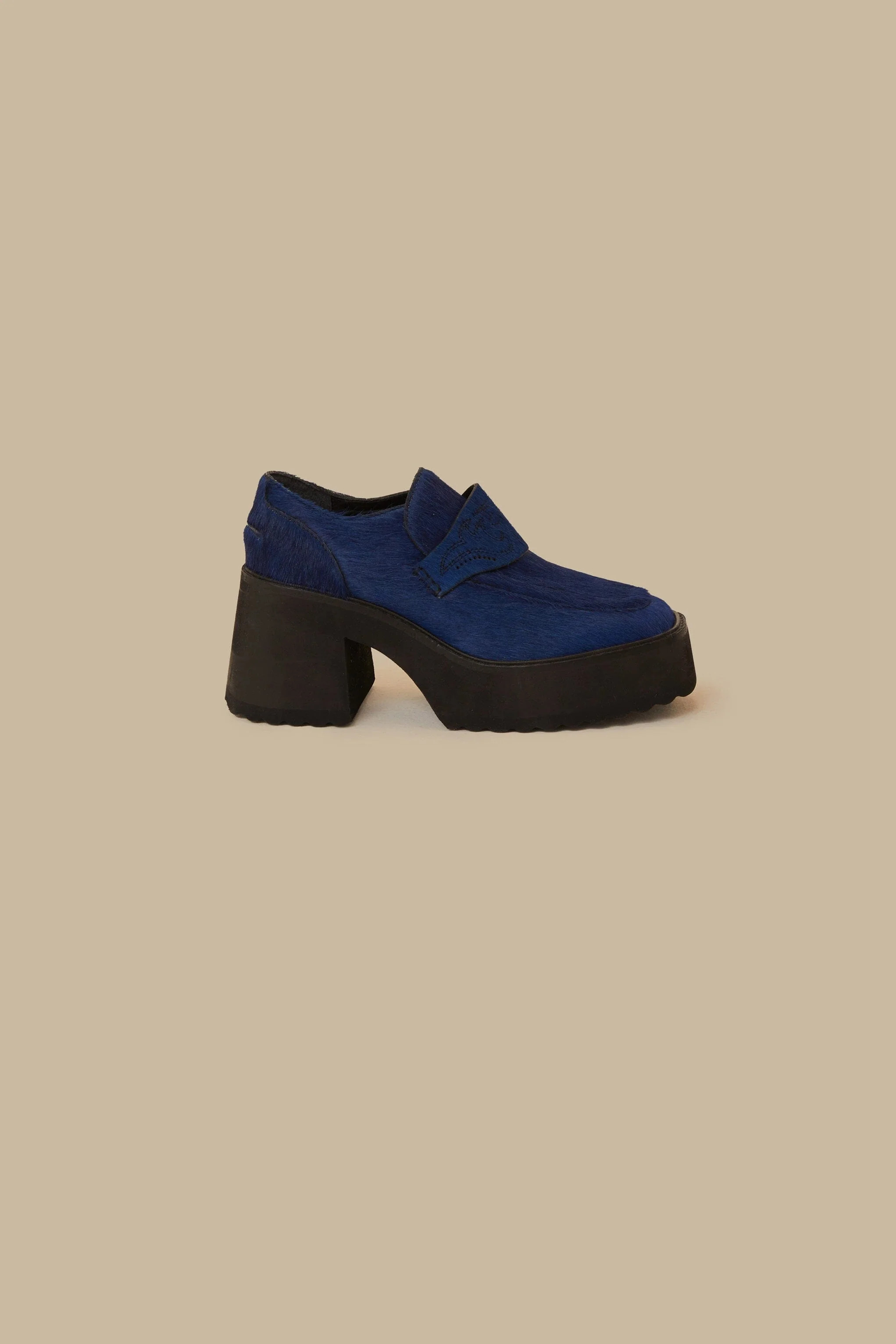 Royal Blue Platform Loafer | FarmRio (US)
