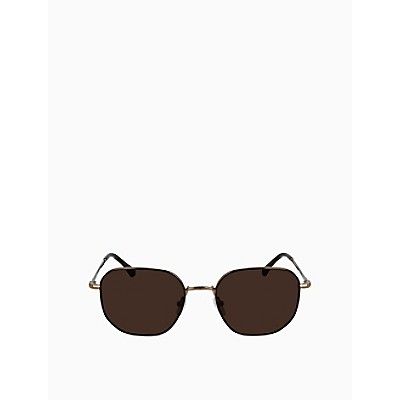 Unisex Modified Rectangle Thin Frame Sunglasses | Calvin Klein | Calvin Klein (US)