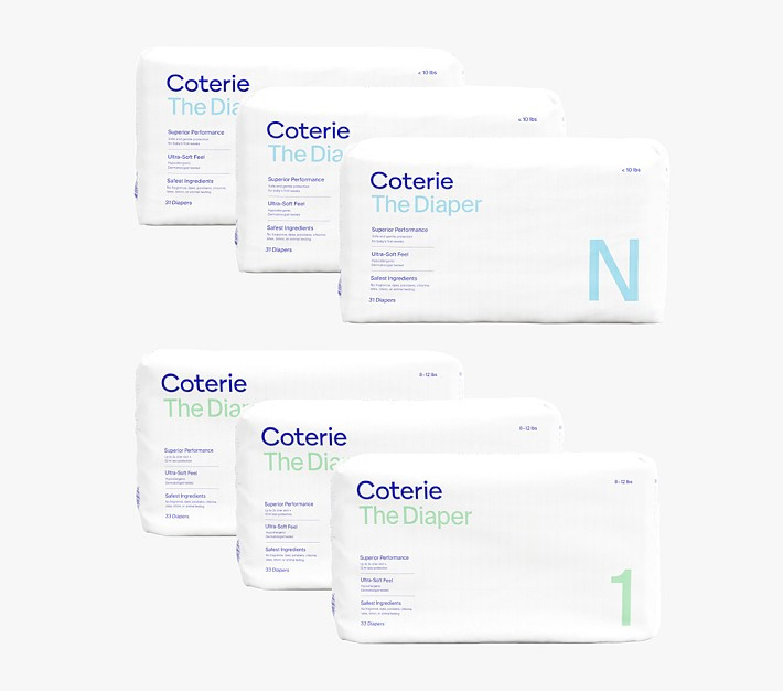 Coterie Ultra Soft Diapers Newborn Bundle | Pottery Barn Kids