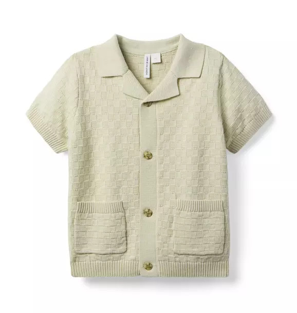 Textured Knit Collared Sweater | Janie and Jack