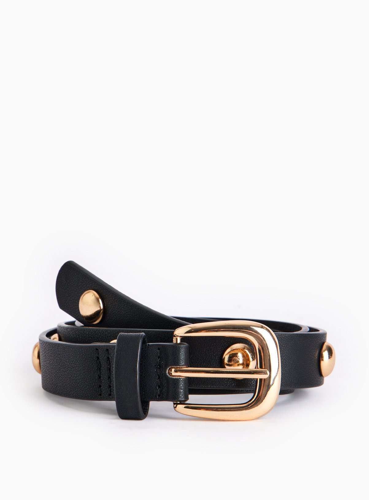 Black & Gold Dome Studded Belt | Tu Clothing