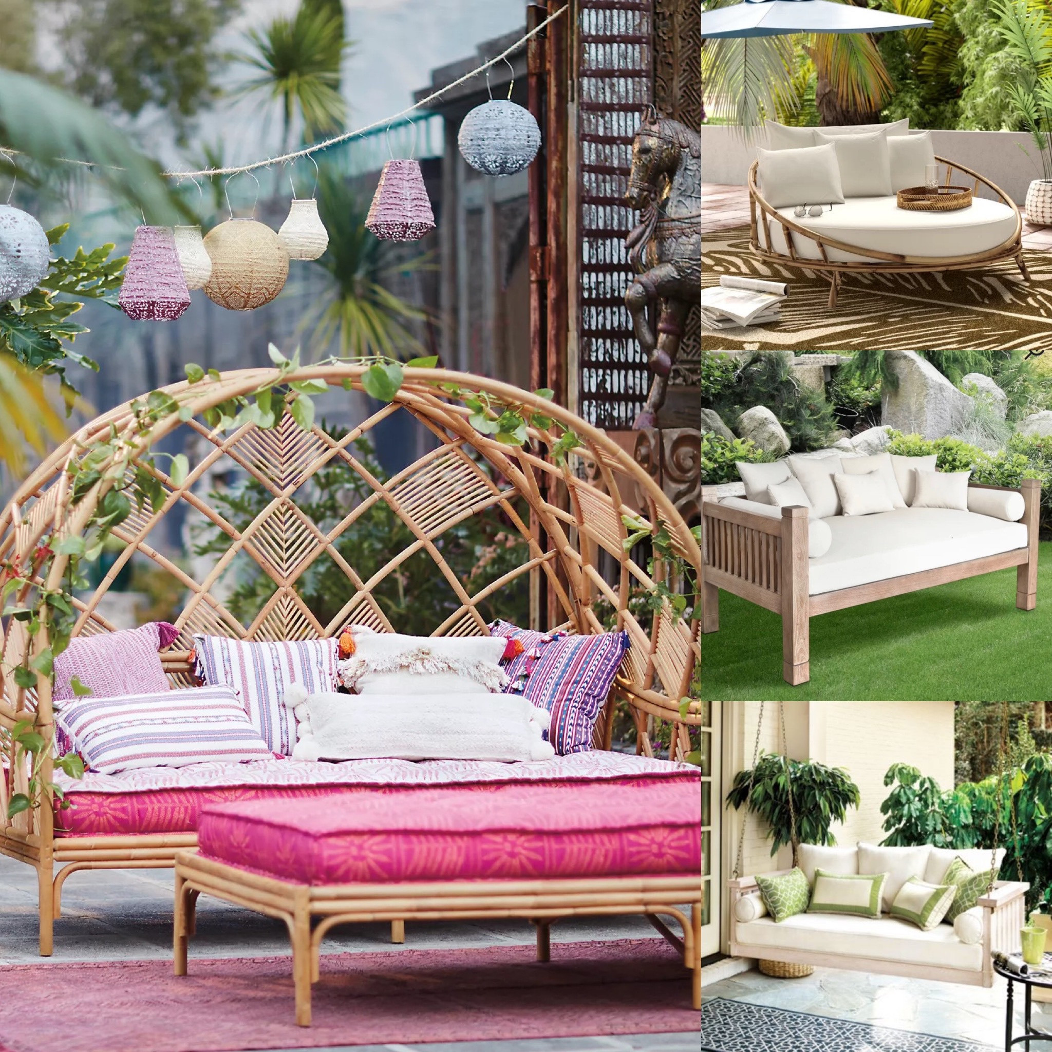 It's the time to spruce up your outdoor space to bring indoor sensibilities to open air.  Check out these our handpicked daybeds that are made for summer lounging.
#MemorialDayDeal #outdoor #porch #backyard #outdoirdaybed

#LTKhome #LTKFind #LTKSeasonal