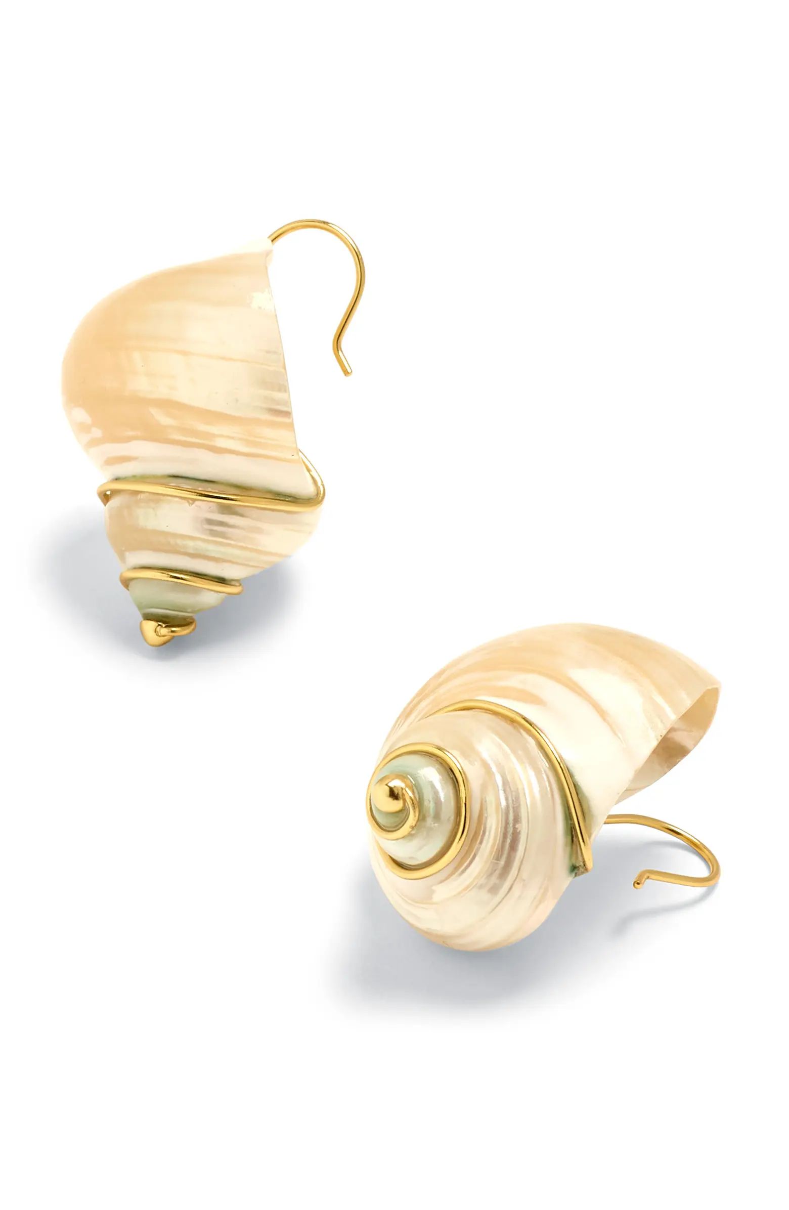 Madewell Genuine Shell Statement Drop Earrings | Nordstrom | Nordstrom