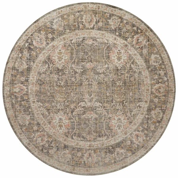 Chris Loves Julia x Loloi Rosemarie Oriental Sage/Blush/Off White Area Rug | Wayfair Professional