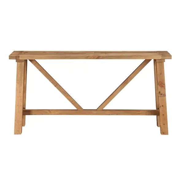 Harby Reclaimed Wood Console Table in Rustic Tawny | Bed Bath & Beyond