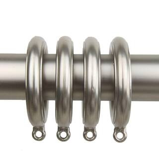 Rod Desyne Satin Nickel Plastic Curtain Rings (Set of 10) 1930-015 - The Home Depot | The Home Depot