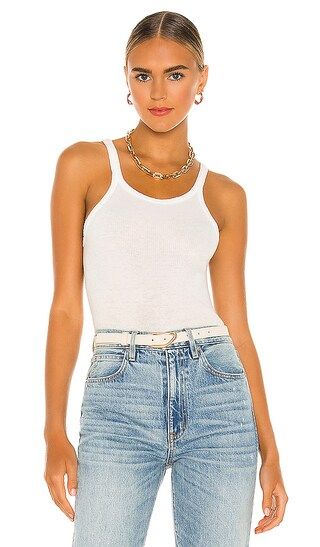 x Hanes Ribbed Tank in Optic White | Revolve Clothing (Global)