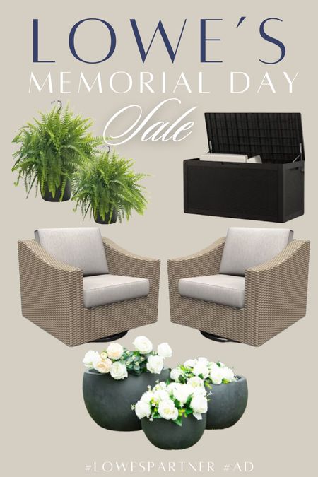 #Ad The @loweshomeimprovment Memorial Day Sale is going on now until May 29th. #lowespartner You can get the best deals on gardening, patio furniture, tools and so much more! @shop.ltk

 #likekit #ltkhome #ltksalealert 