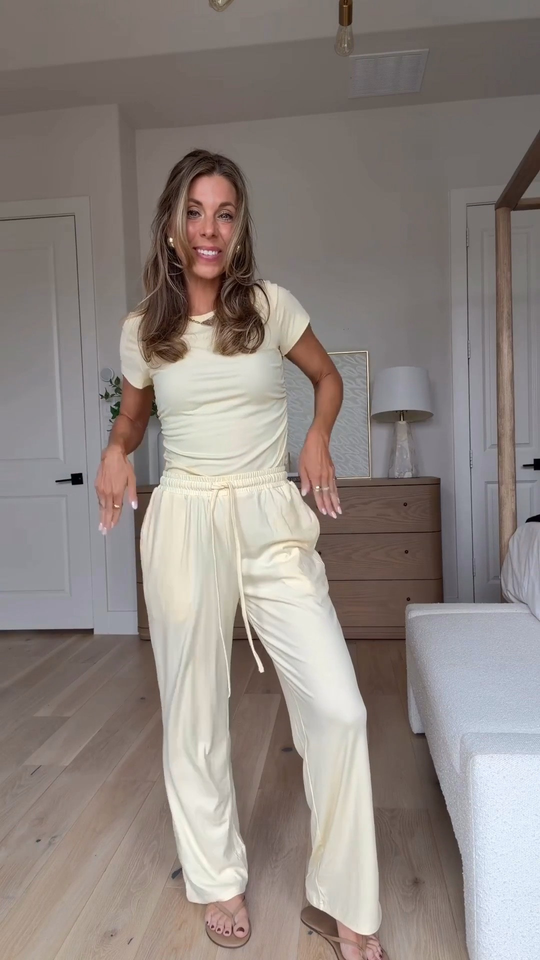 Amazon deals!

The cutest butter yellow Amazon set that I have in so many styles! The material is so soft and stretchy and I just love these matching sets for around the house and I even wear them out too! Wearing size small

#LTKgrwm #LTKmomlife #LTKootd