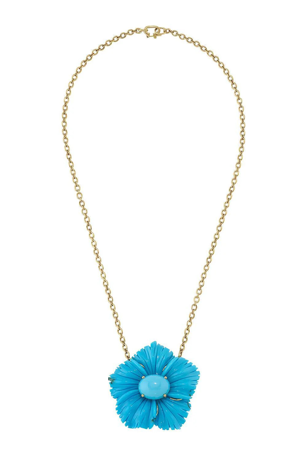 Turquoise Tropical Flower Necklace | IRENE NEUWIRTH JEWELRY | Marissa Collections