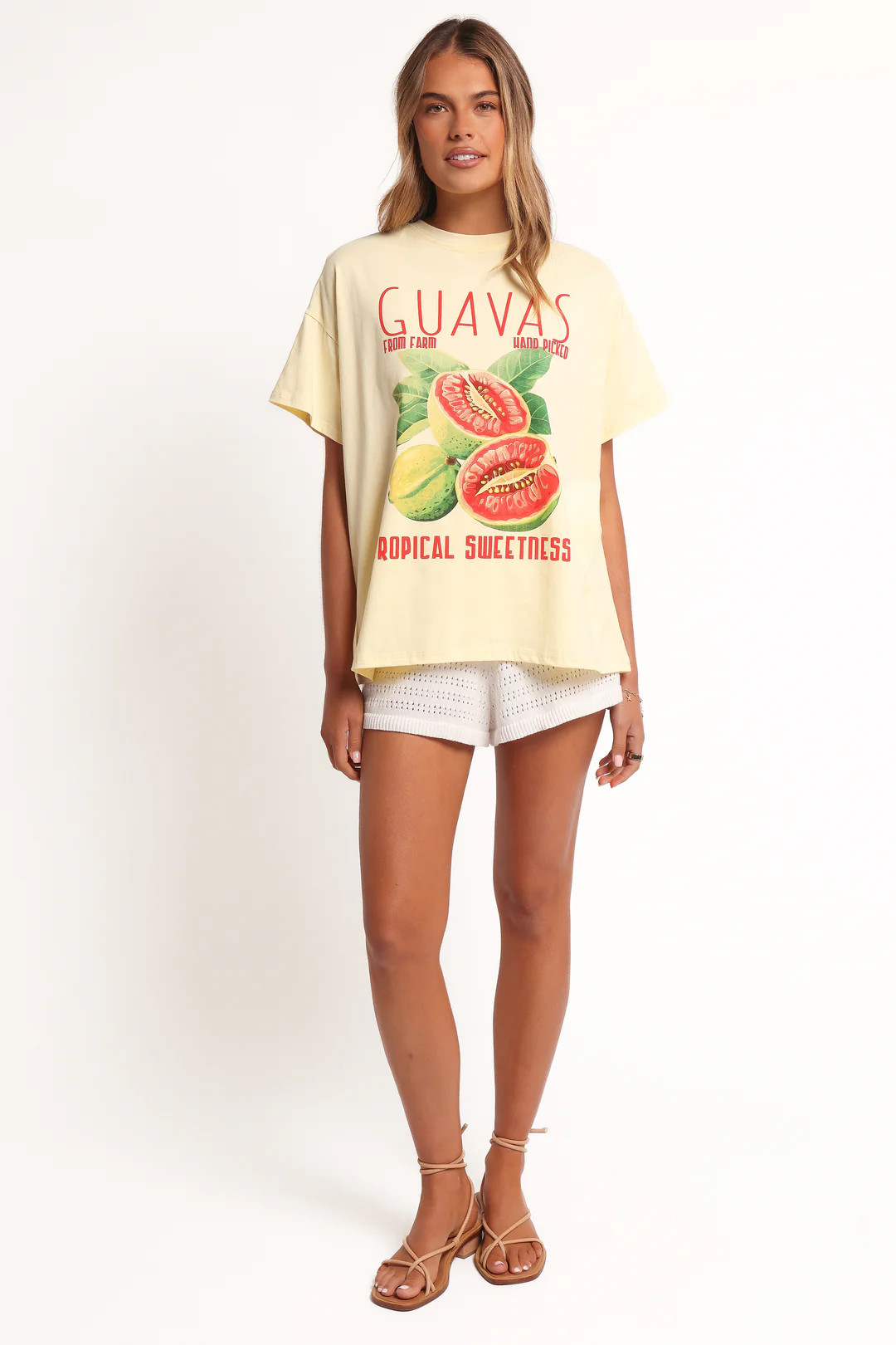 Guavas Graphic Tee - Pale Yellow | Petal & Pup (US)