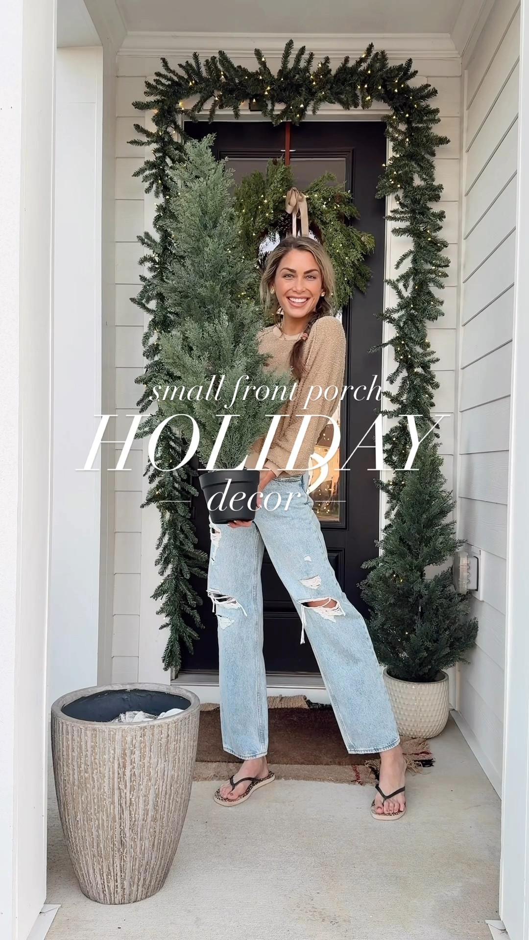 My favorite thing being these Norfolk 4 ft trees!! They are stunning and can be used all year round! All items linked  below!

** yall this Burberry looking rug was an old poncho thing 😂 so linking actual rugs that I just ordered lol


•
•
Small front porch decor, holiday decorating ideas, outdoor garland, Christmas trees, pre lit garland, seasonal front porch decorating , small Christmas trees 

#LTKSeasonal #LTKHome #LTKHoliday