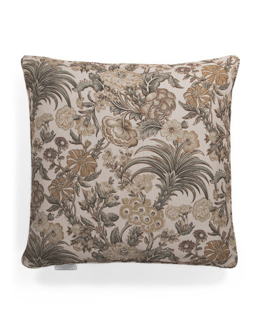 24x24 Jacobean Floral Oversized Feather Filled Pillow | TJ Maxx
