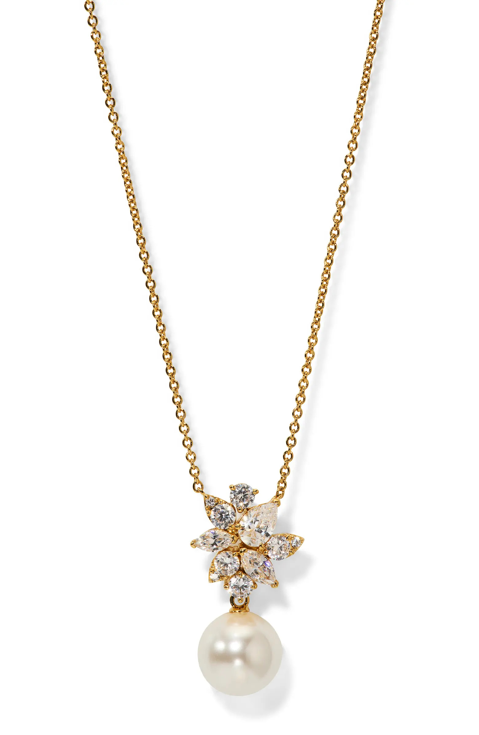 Chiara Faux Pearl Pendant Necklace | Nordstrom