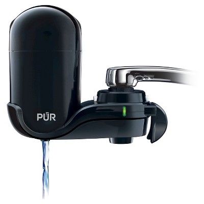 PUR Chemical & Physical Faucet Mount Water Filtration System - Black | Target