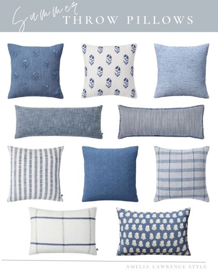 Summer blue and white throw pillows #target #homedecor

#LTKfamily #LTKhome #LTKSeasonal