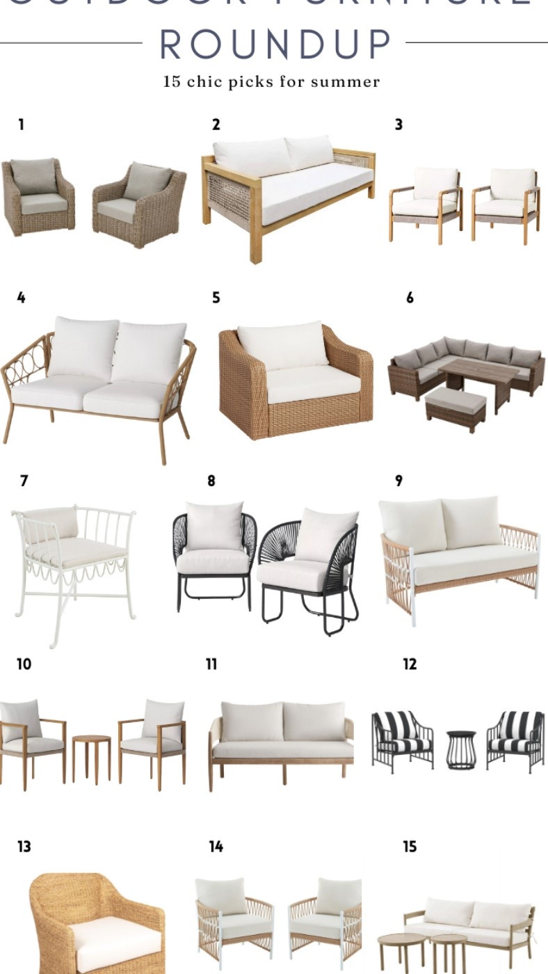 Looking for stylish outdoor furniture? I’ve rounded up 15 of my favorite patio furniture finds for under $1000!

#LTKHome
