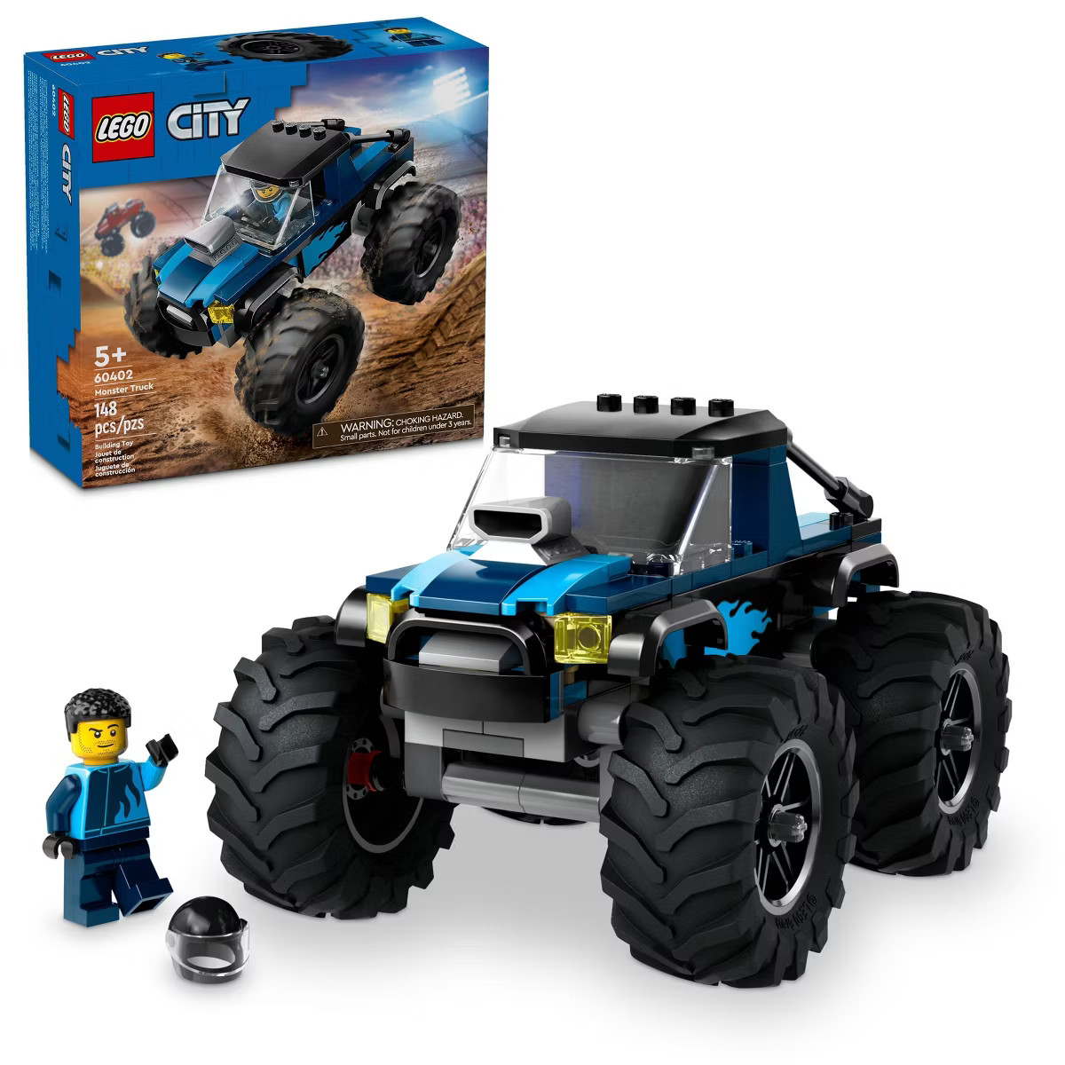 LEGO City Blue Monster Truck Off-Road Toy, Mini Monster Truck 60402 | Target