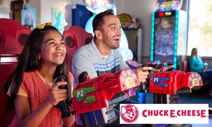 60-Minutes of All You Can Play Games or Family Play & Pizza Package at Chuck E. Cheese | Groupon North America