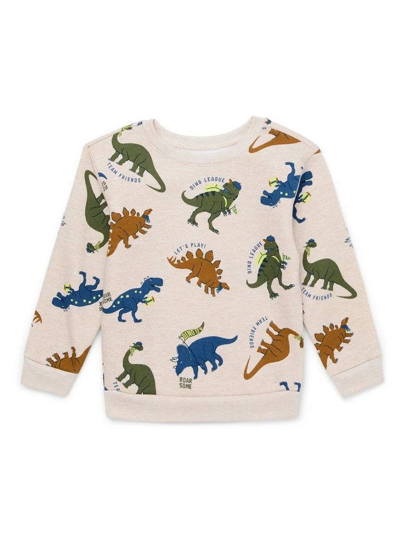 Garanimals Toddler Boy Print Fleece Sweatshirt, Sizes 2T-5T | Walmart (US)
