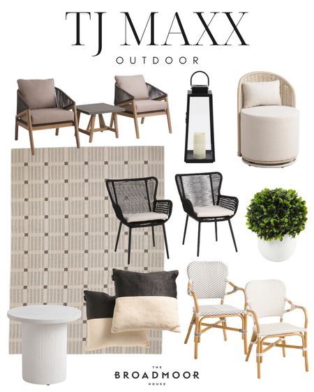 TJ Maxx, outdoor furniture, patio furniture , outdoor rug, patio chair, planter, outdoor pillow

#LTKhome #LTKSeasonal #LTKstyletip