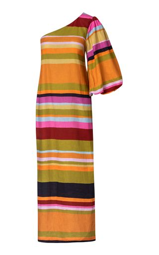 Taliana Asymmetric Linen Maxi Dress | Moda Operandi (Global)