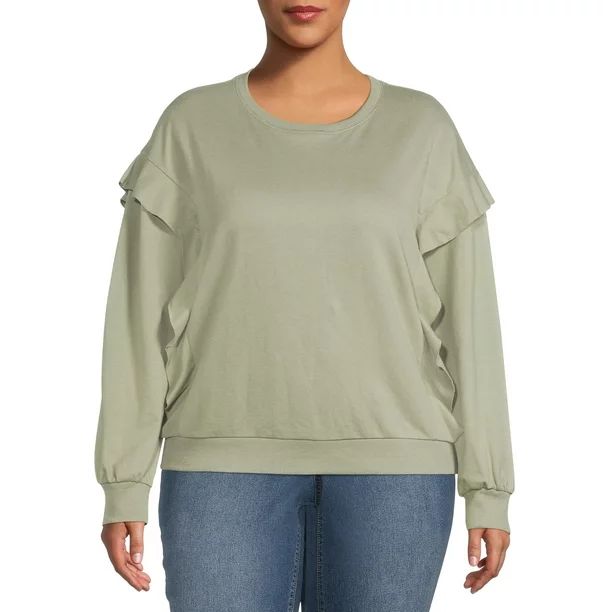 Terra & Sky Women's Plus Size Knit Top - Walmart.com | Walmart (US)