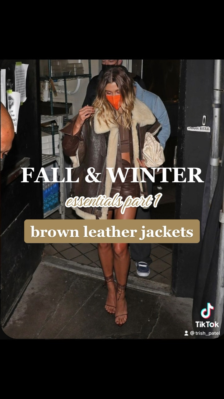my favorite brown leather jackets for the season! these are all timeless staples to have for fall and winter 🤎

#LTKfit #LTKSeasonal