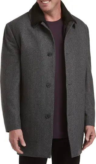 Calvin Klein Herringbone Zale Overcoat | Nordstrom | Nordstrom