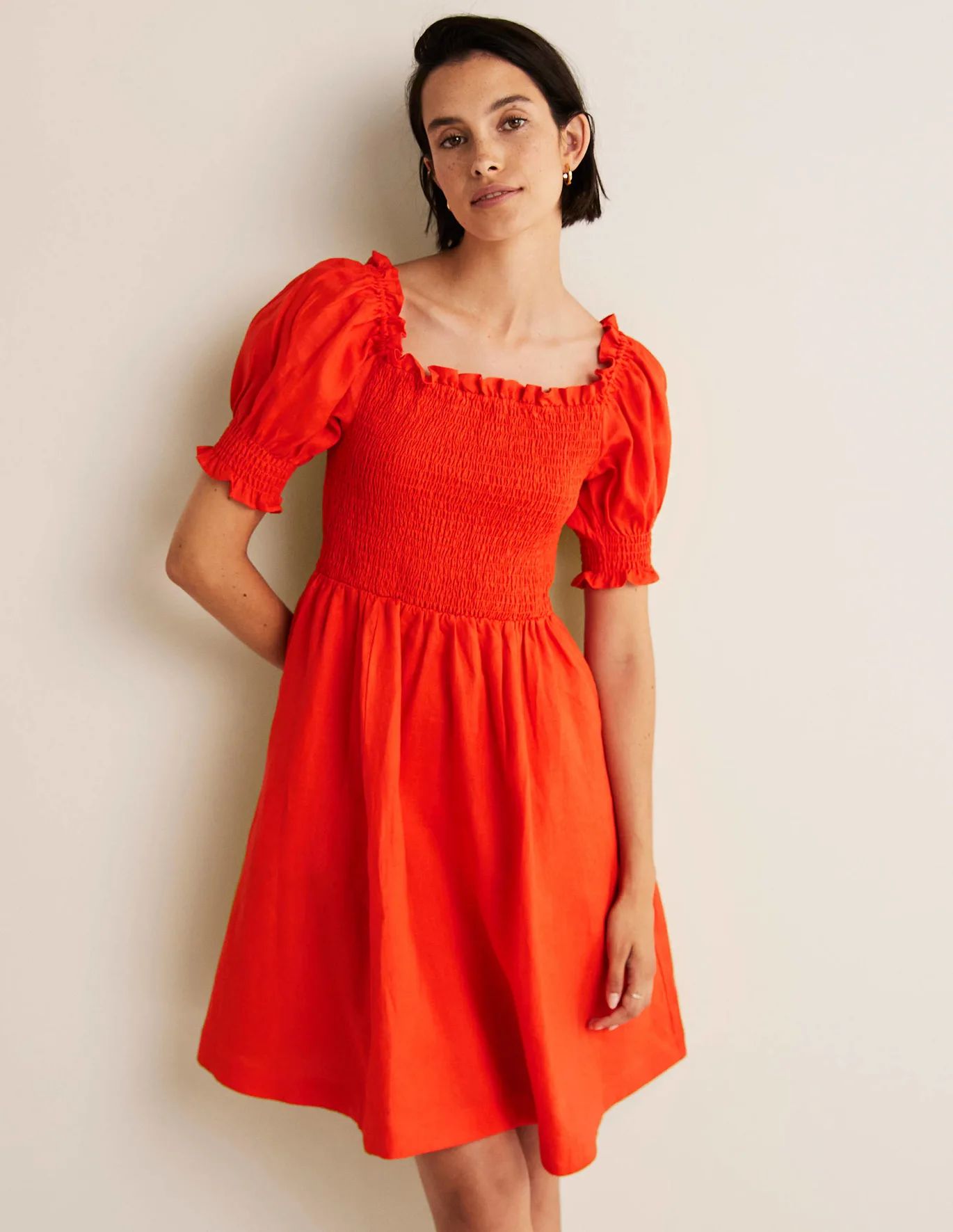 Smocked Bodice Mini Dress | Boden (US)