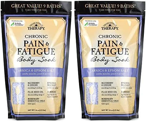 Village Naturals Therapy, Chronic Pain Relief, Bath Soak, 36 oz, Pack of 2 | Amazon (US)