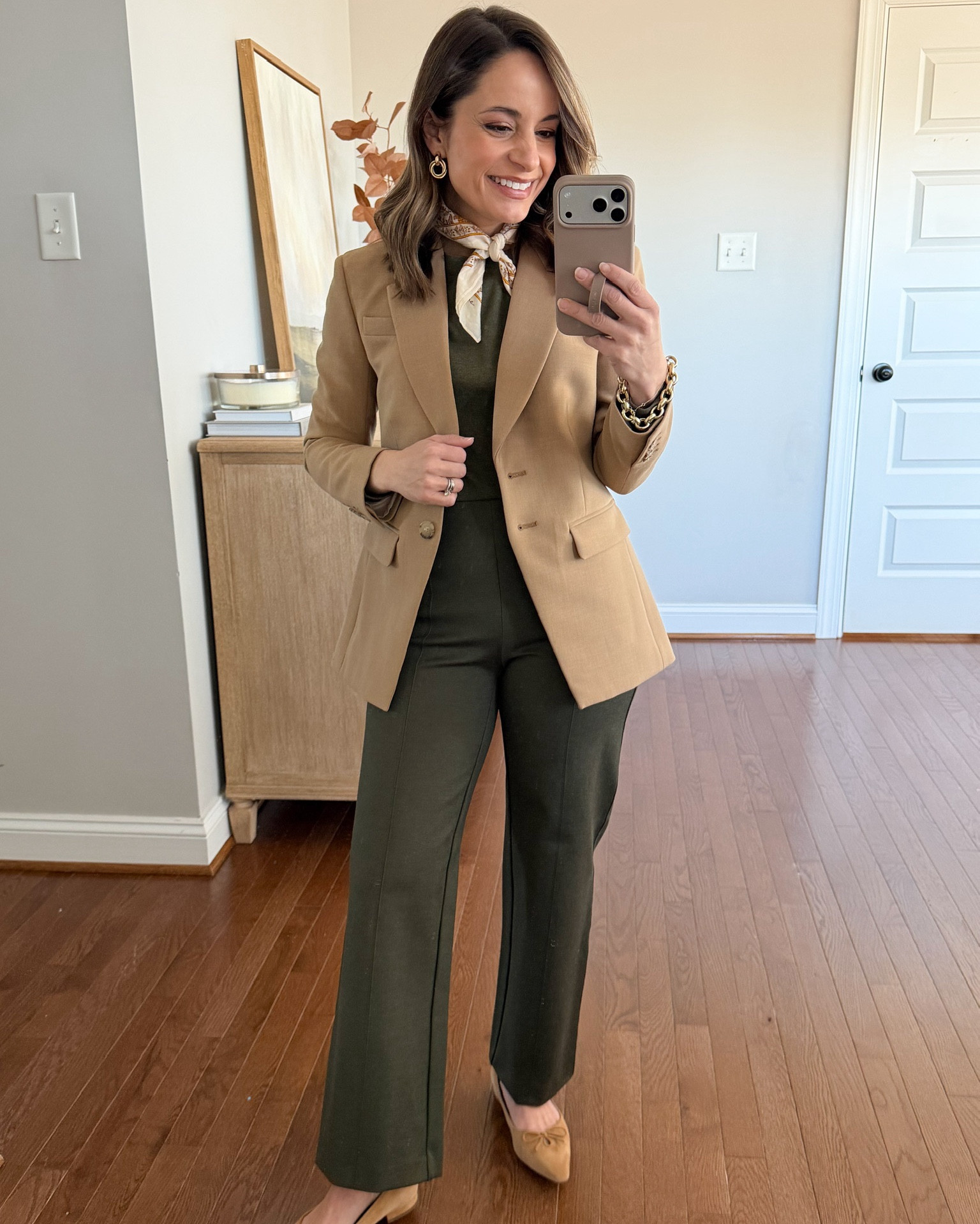 A few petite-friendly work outfit ideas with olive pants!

Olive pants (BR): petite xs - size up, 10” rise, 26.5” inseam 

Outfit 1:
Green sweater (J.Crew Factory): xxs
Tan blazer (J.Crew): petite 00 
Flats: tts

Outfit 2:
White top (J.Crew Factory): petite xxs
Blazer (Ann Taylor): petite 00
Tote (Quince)
Flats: tts

Outfit 3:
Plaid blazer (BR Factory): petite 00
Brown top (Amazon): xs
Flats: tts

My measurements for reference: I’m 4’10” and 105lbs. My bust, waist, and hip measurement is 32”, 24”, and 36”.

#LTKPetite #LTKSaleAlert #LTKWorkwear