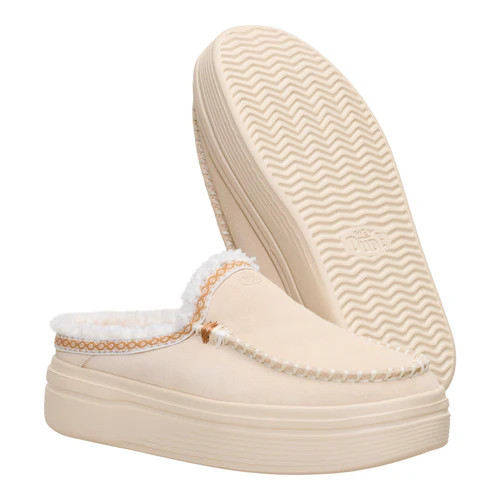 Austin Lift Cozy Stitch - Egret | HEYDUDE