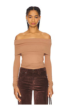 Free People x REVOLVE Iris Layering Top in Cafe Latte from Revolve.com | Revolve Clothing (Global)