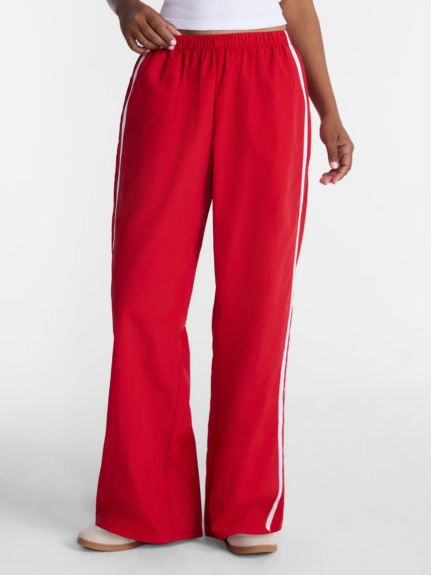 No Boundaries Nylon Game Day Track Pants, 30.5'' Inseam, Women's XXS-XXL | Walmart (US)