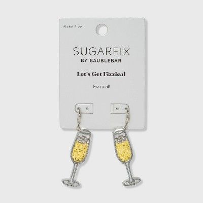 SUGARFIX by BaubleBar Champagne Glass Drop Earrings - Gold | Target