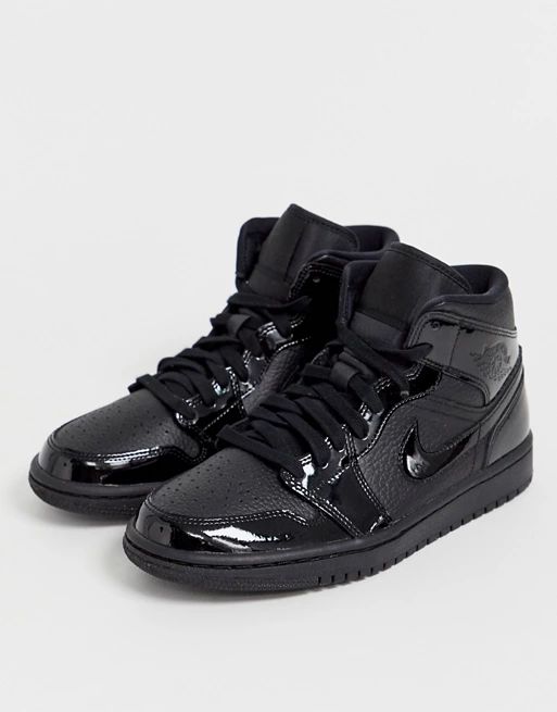 Nike Jordan 1 Mid Black Sneakers | ASOS US