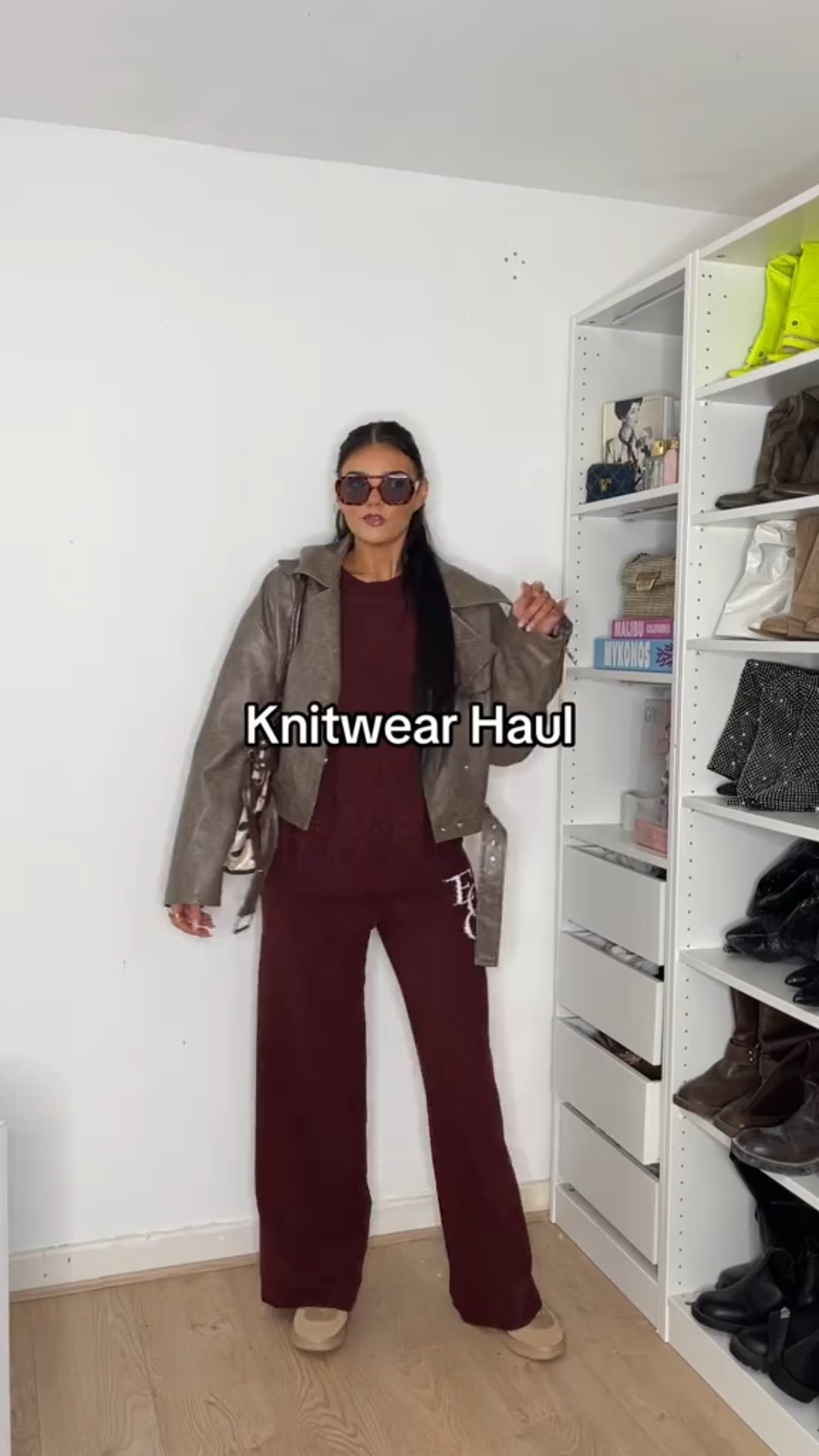 Knitttd tracksuit - burgundy 

#LTKwinter #LTKstyletip #LTKautumn