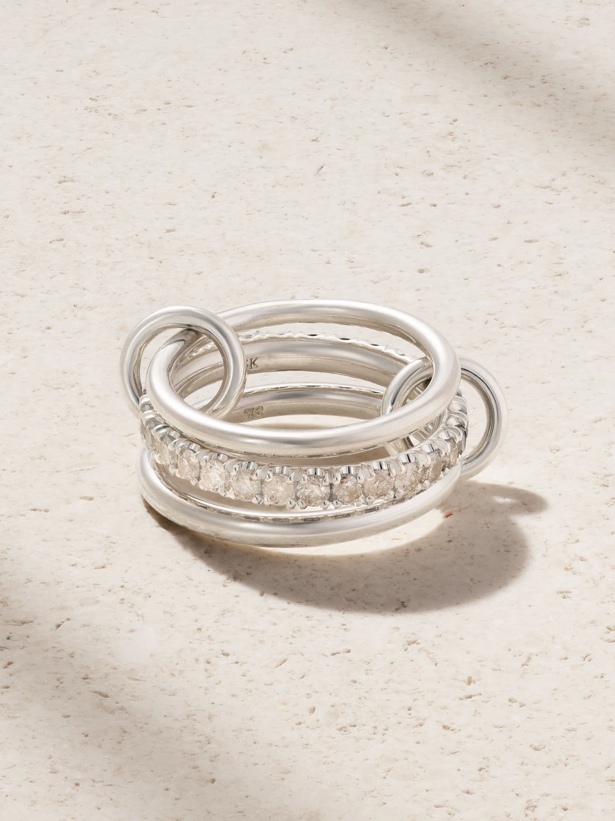 Spinelli Kilcollin - Petunia Sterling Silver Diamond Ring - 5 | NET-A-PORTER (US)