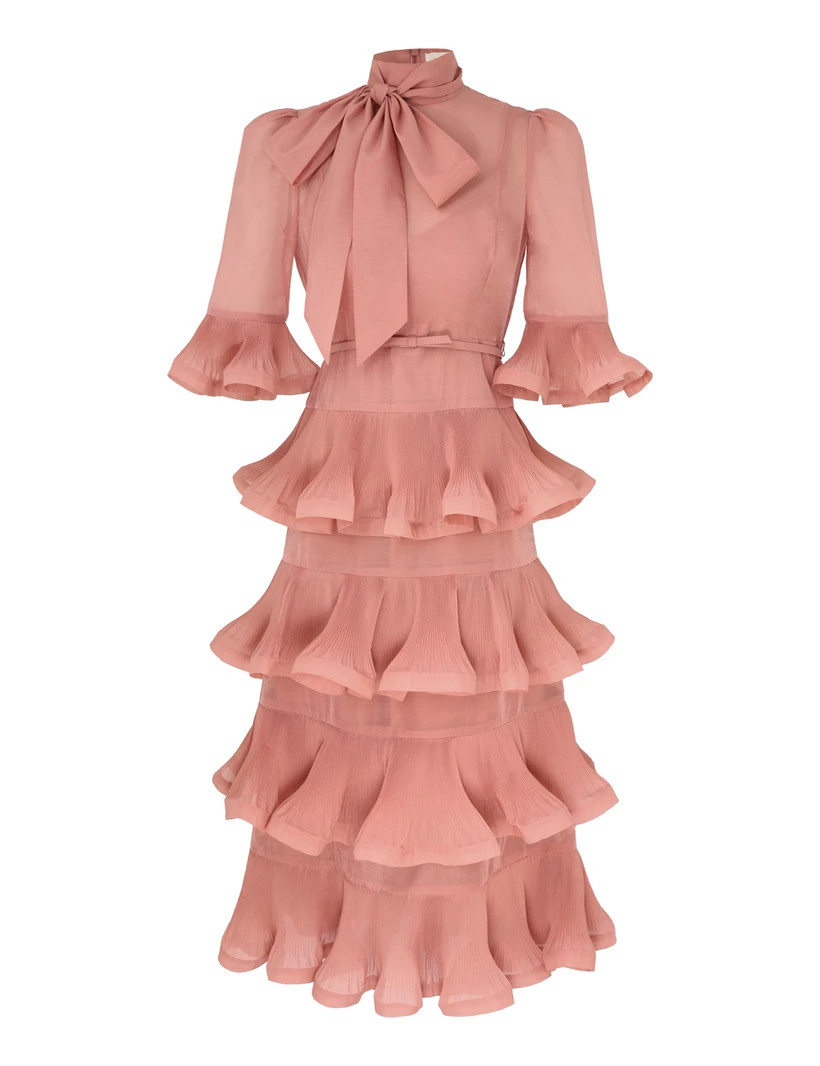 Pleated Sleeved Midi Dress            
        
            

    
    
    











    

   ... | ZIMMERMANN (US, CA, EU, MENA)