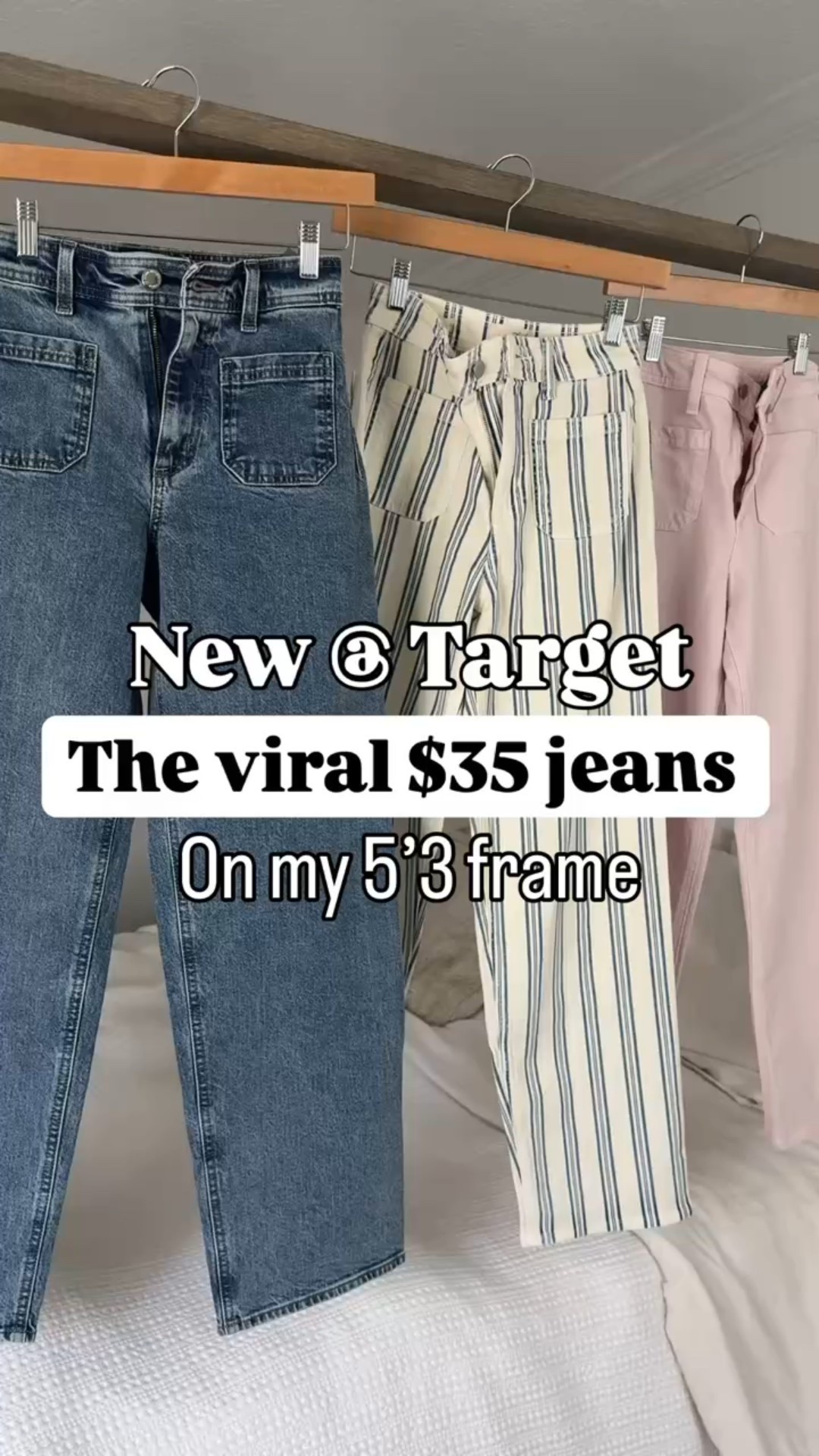 New Target straight-leg patch pocket jeans in 00. Full length on me and I am 5’3. No side seams and cotton/spandex blend with low stretch (TTS for me). Smallest size in tops. Raffia ballet flats are TTS. Spring outfits. Spring style. Teacher outfit. Elevated casual. Everyday style. 


#LTKWorkwear #LTKgrwm #LTKootd